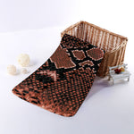 Brick Red Python Snakeskin Print Towel