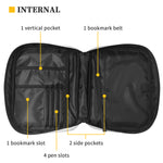 Yellow Boston Terrier Pattern Print Briefcase Bible Bag