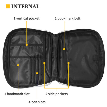 Gold Moon And Sun Print Briefcase Bible Bag
