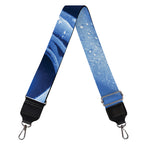 Bright Blue Rose Print Bag Strap
