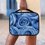 Bright Blue Rose Print Classic Bible Case