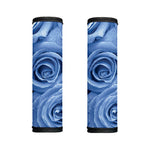 Bright Blue Rose Print Handle Covers