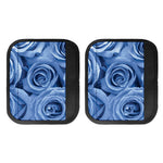 Bright Blue Rose Print Handle Covers