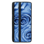 Bright Blue Rose Print Refrigerator Handle Covers