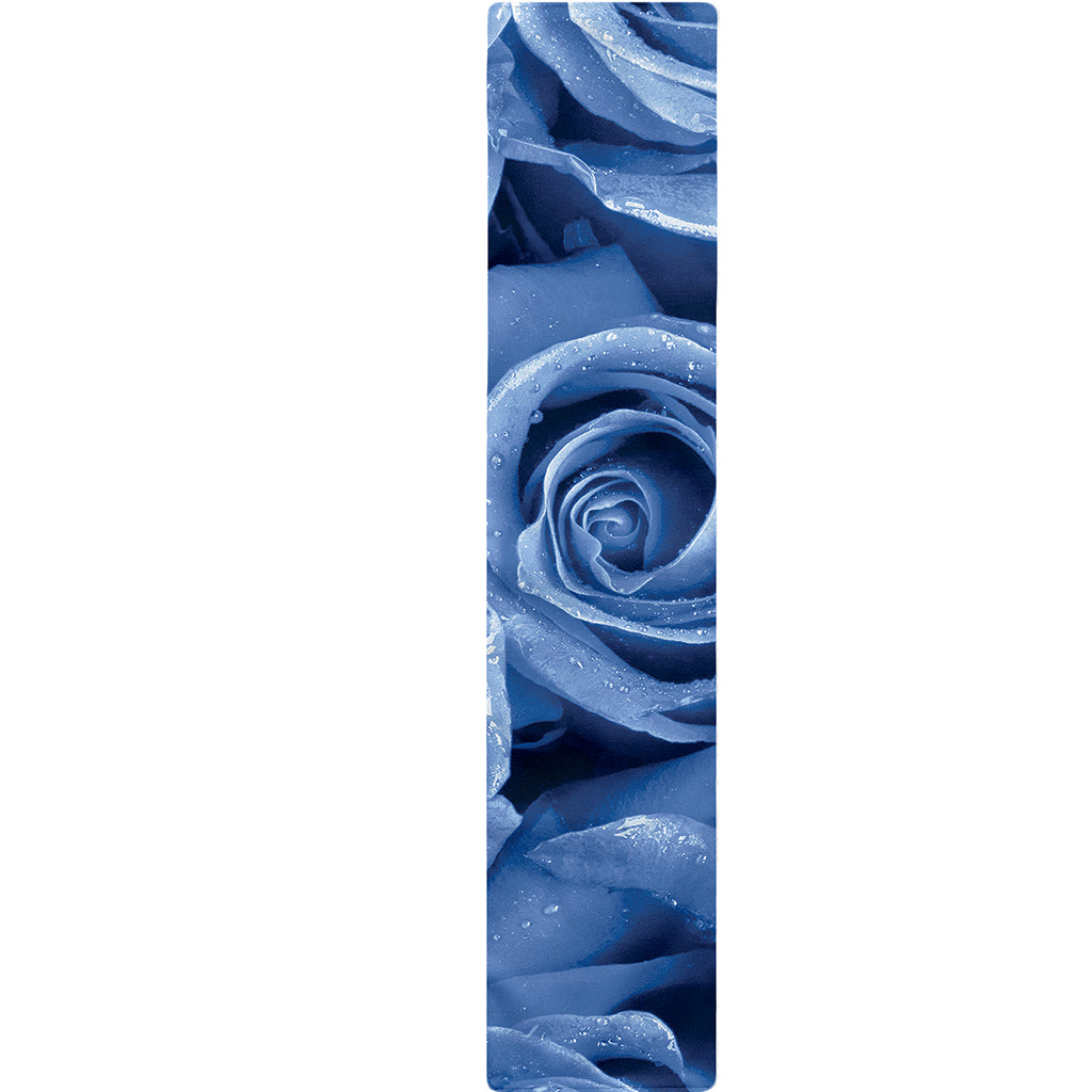 Bright Blue Rose Print Table Runner