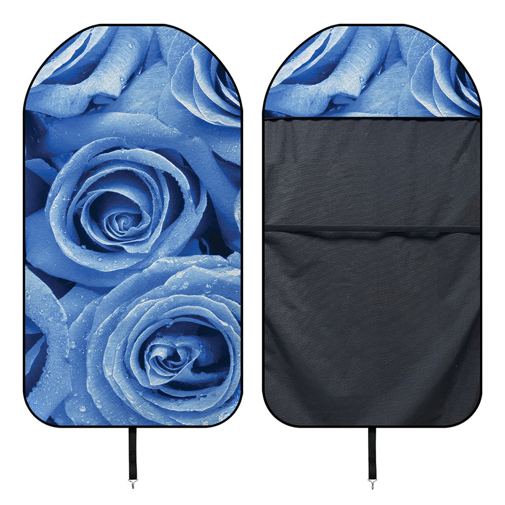 Bright Blue Rose Print Waterproof Car Seat Cover