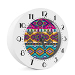 Bright Colors Aztec Pattern Print Alarm Clock