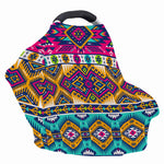 Bright Colors Aztec Pattern Print Baby Seat Cover