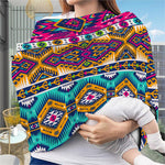 Bright Colors Aztec Pattern Print Baby Seat Cover