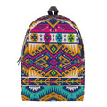 Bright Colors Aztec Pattern Print School Backpack