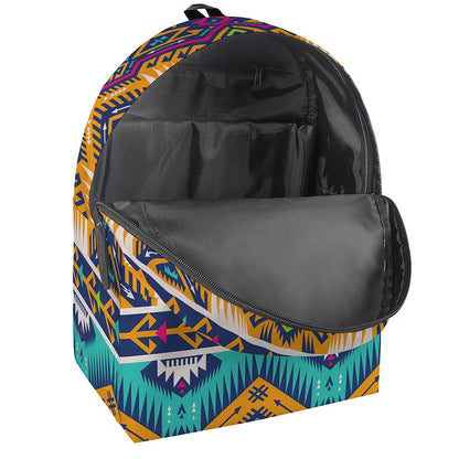 Bright Colors Aztec Pattern Print Backpack