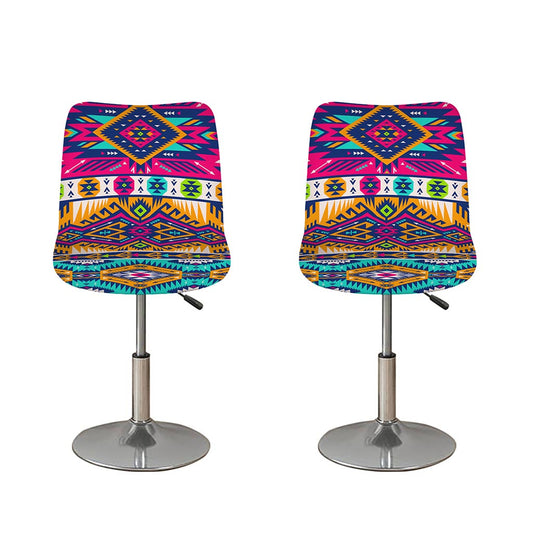 Bright Colors Aztec Pattern Print Bar Stool Covers