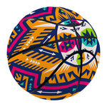 Bright Colors Aztec Pattern Print Basketball