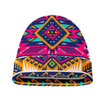 Bright Colors Aztec Pattern Print Beanie