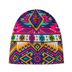 Bright Colors Aztec Pattern Print Beanie