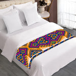 Bright Colors Aztec Pattern Print Bed Runner