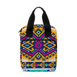 Bright Colors Aztec Pattern Print Bible Tote Bag