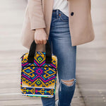 Bright Colors Aztec Pattern Print Bible Tote Bag