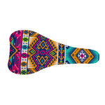 Bright Colors Aztec Pattern Print Bicycle Seat Cover
