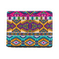 Bright Colors Aztec Pattern Print Bifold Wallet