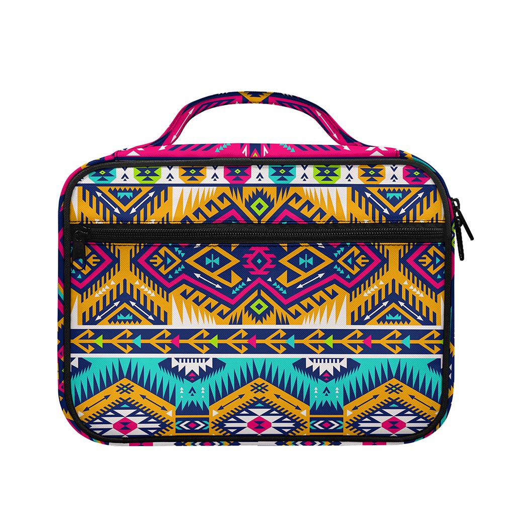 Bright Colors Aztec Pattern Print Briefcase Bible Bag