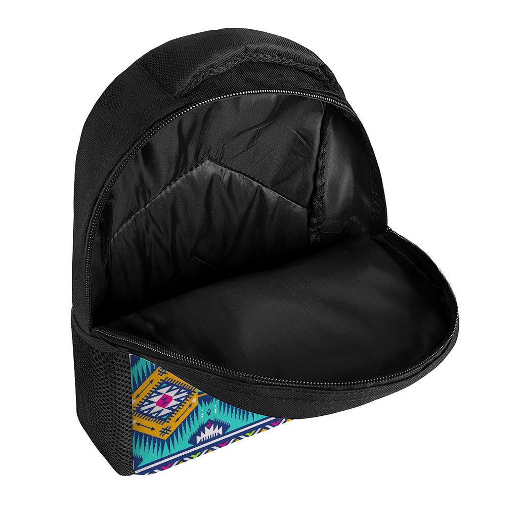 Bright Colors Aztec Pattern Print Casual Backpack