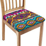 Bright Colors Aztec Pattern Print Chair Cushion Cover