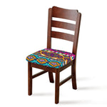 Bright Colors Aztec Pattern Print Chair Cushion Cover