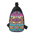 Bright Colors Aztec Pattern Print Sling Bag
