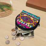 Bright Colors Aztec Pattern Print Coin Purse