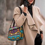 Bright Colors Aztec Pattern Print Double Strap Bible Bag