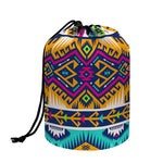 Bright Colors Aztec Pattern Print Drawstring Makeup Bag