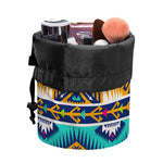 Bright Colors Aztec Pattern Print Drawstring Makeup Bag