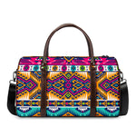 Bright Colors Aztec Pattern Print Duffle Bag