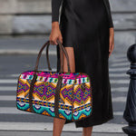 Bright Colors Aztec Pattern Print Duffle Bag
