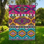 Bright Colors Aztec Pattern Print Garden Flag