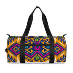 Bright Colors Aztec Pattern Print Gym Bag