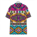 Bright Colors Aztec Pattern Print Hawaiian Shirt