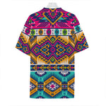 Bright Colors Aztec Pattern Print Hawaiian Shirt