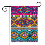 Bright Colors Aztec Pattern Print House Flag