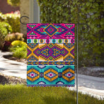 Bright Colors Aztec Pattern Print House Flag