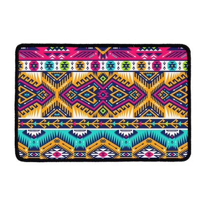 Bright Colors Aztec Pattern Print Kitchen Mat