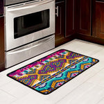 Bright Colors Aztec Pattern Print Kitchen Mat