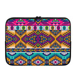 Bright Colors Aztec Pattern Print Laptop Sleeve