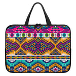 Bright Colors Aztec Pattern Print Laptop Sleeve With Handle