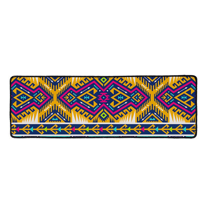 Bright Colors Aztec Pattern Print Long Kitchen Mat