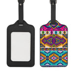 Bright Colors Aztec Pattern Print Luggage Tag