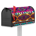 Bright Colors Aztec Pattern Print Mailbox Cover