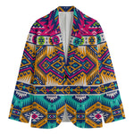 Bright Colors Aztec Pattern Print Men's Blazer