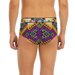 Bright Colors Aztec Pattern Print Men's Briefs